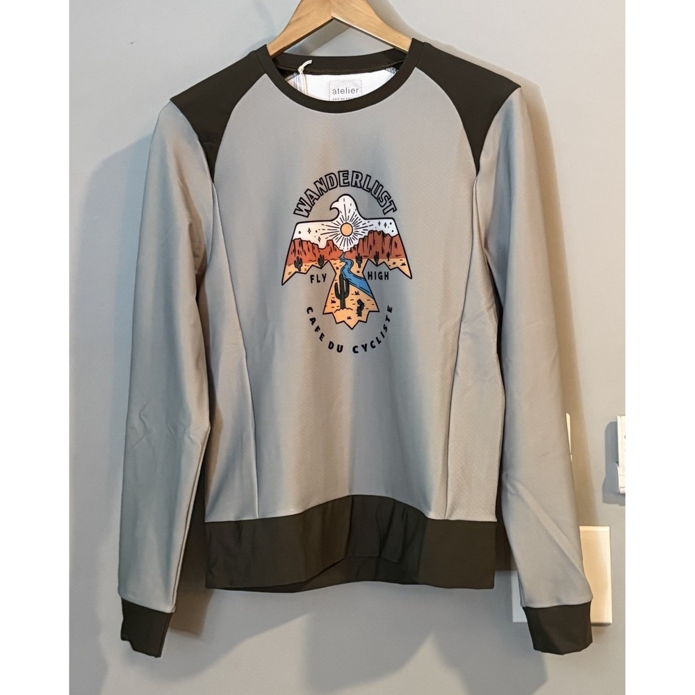 Cafe Du Cycliste Atelier Jersey‎ Graphic Wanderlust Fly High  Medium New